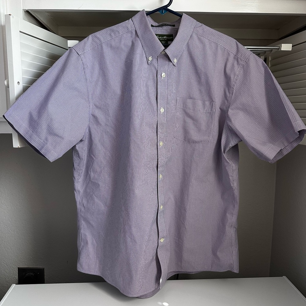Eddie Bauer Men's purple Button-Down Shirt